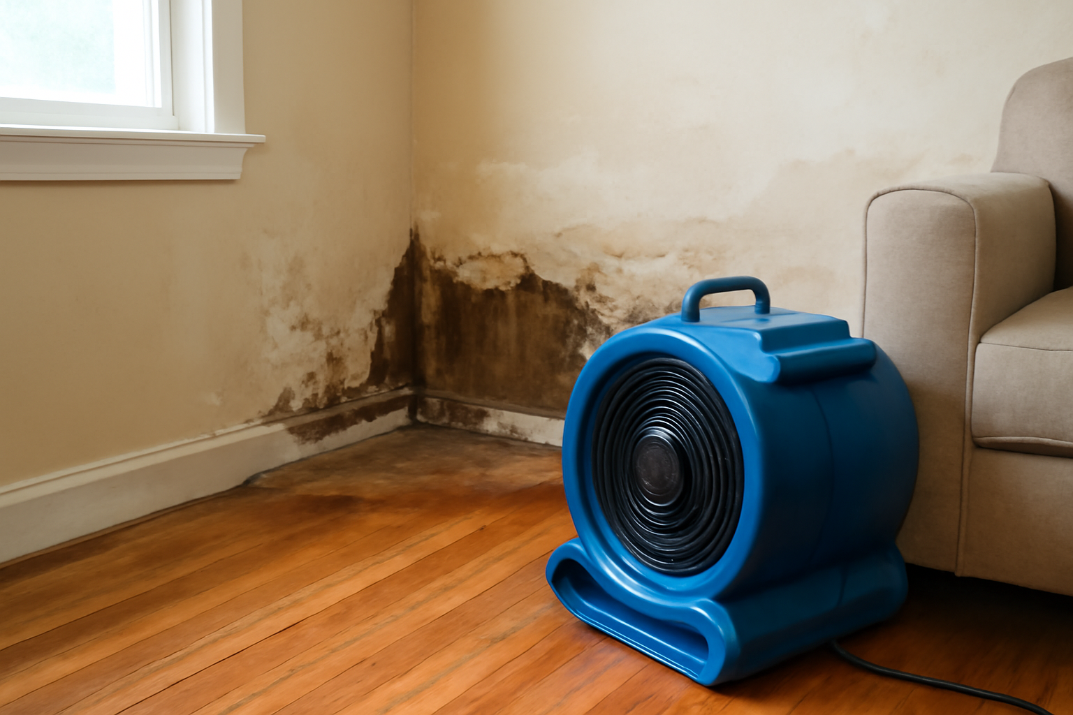 High-Velocity Air Mover Drying in Taunton, MA