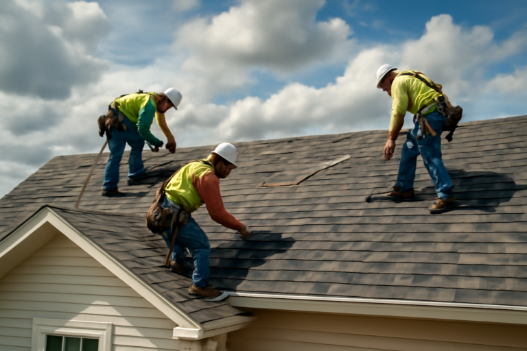 Storm damage repair service