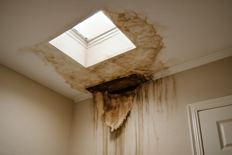 Skylight Leak Water Removal