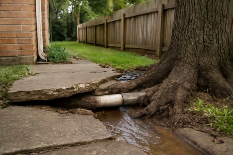 Tree Root Pipe Damage Water Removal